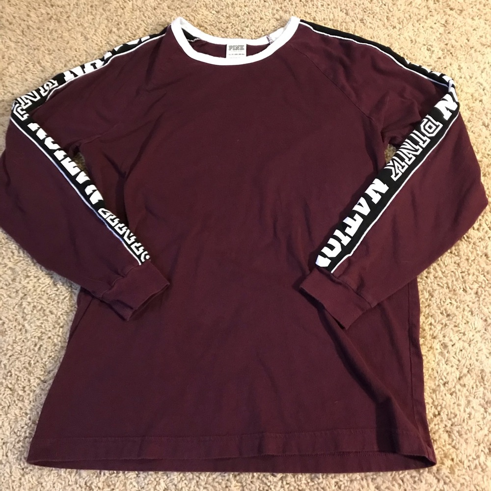2 PINK LONG SLEEVE SHIRTS